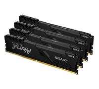 Kingston FURY Beast - DDR4 - Kit - 64 GB: 4 x 16 GB - DIMM 288-PIN - 3600 MHz