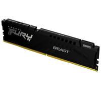 Kingston FURY Beast Negro DDR5 16GB 6400MT/s CL32 DIMM Memoria gamer para Ordenadores de sobremesa Módulo único AMD EXPO e Intel XMP - KF564C32BBE-16