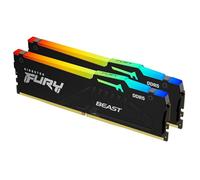 Kingston FURY Beast Negro RGB EXPO 32GB (2x16GB) 6000MT/s DDR5 CL36 DIMM Memoria gamer para Ordenadores de sobremesa Kit de 2 - KF560C36BBE2AK2-32