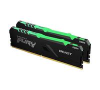 Kingston FURY Beast RGB 32GB (2x16GB) 3200MT/s DDR4 CL16 Memoria para Ordenadores de sobremesa Kit de 2 KF432C16BB1AK2/32