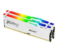 Kingston Technology FURY Beast 32 GB 5600 MT/s DDR5 CL36 DIMM (Kit de 2) White RGB EXPO