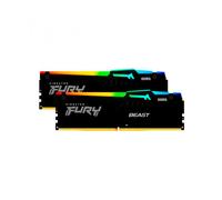 Kingston Fury Beast RGB 32GB (2x16GB) DDR5 6400MHz CL32 XMP- Memoria RAM
