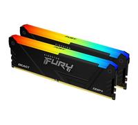 Kingston Fury Beast RGB 32GB 3200MT/s DDR4 CL16 DIMM (Kit de 2) PC Memoria para Ordenadores de sobremesa KF432C16BB12AK2/32