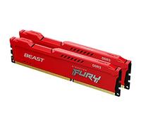 Kingston FURY Beast Rojo 16GB (2x8GB) 1866MHz DDR3 CL10 Memoria para Ordenadores de sobremesa Kit de 2 KF318C10BRK2/16
