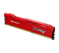 Kingston FURY Beast Rojo 8GB 1600MHz DDR3 CL10 Memoria para Ordenadores de sobremesa Módulo único KF316C10BR/8