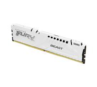 Kingston FURY Beast White DDR5 16GB 5600MT/s CL36 DIMM Desktop Gaming Memory Sin