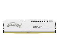 Kingston FURY Beast Blanco DDR5 32GB 5600MT/s CL36 DIMM Memoria gamer para Ordenadores de sobremesa Módulo único AMD EXPO e Intel XMP - KF556C36BWE-32
