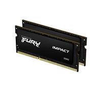 Kingston FURY Impact 16GB (2x8GB) 1866MHz DDR3 CL11 Memoria Portátil Kit de 2 KF318LS11IBK2/16