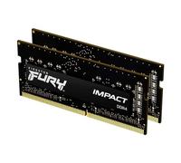 Kingston FURY Impact 32GB (2x16GB) 3200MHz DDR4 CL20 Memoria Portátil Kit de 2 KF432S20IBK2/32