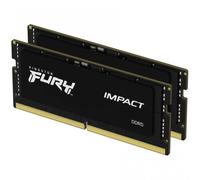 Kingston Fury Impact XMP 32GB 6400MT/s DDR5 CL38 SODIMM Memoria Gamer para Portátil Kit de 2 - KF564S38IBK2-32