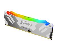 Kingston FURY Renegade Blanco RGB XMP 16GB 6400MT/s DDR5 CL32 DIMM Memoria gamer para Ordenadores de sobremesa - KF564C32RWA-16