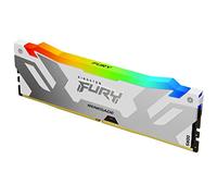 Kingston Fury Renegade DDR5 RGB Plata - Blanco XMP 24GB 8000MT/s CL38 DIMM Memoria Gamer para Ordenadores de sobremesa Módulo único - KF580C38RWA-24