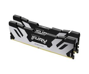 Kingston Fury Renegade DDR5 Silver/Black XMP 96GB 6400MT/s CL32 DIMM Desktop Gaming Memory (Kit of 2) - KF564C32RSK2-96