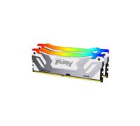 Kingston FURY Renegade DDR5 RGB Plata - Blanco XMP 48GB (2x24GB) 8400MT/s CL40 CUDIMM Memoria gamer para Ordenadores de sobremesa Kit de 2 - KF584CU40RWAK2-48