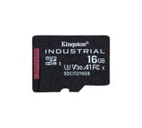 Kingston Industrial microSD -16GB microSDHC Industrial C10 A1 pSLC Tarjeta en un único paquete sin adaptador - SDCIT2/16GBSP