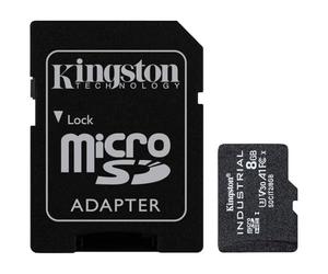 Kingston Industrial microSD - 8GB microSDHC Industrial C10 A1 pSLC Tarjeta + adaptador SD - SDCIT2/8GB