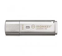 Kingston IronKey Locker+ 50 64GB USB 3.0 Plata