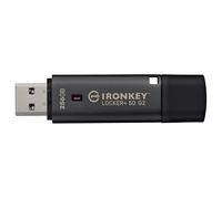 Kingston Ironkey Locker+ 50 G2 256GB Unidad USB cifrada | FIPS 197 | Protección AES-XTS | Seguridad multicontraseña | USB 3.2 Gen 1 | IKLP50G2/256GB