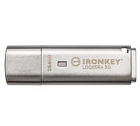 Kingston IronKey Locker+ 50 Unidad Flash USB XTS-AES cifrado para protección de datos con respaldo USBtoCloud automático-IKLP50/256GB
