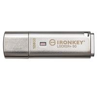 Kingston IronKey Locker+ 50 Unidad Flash USB XTS-AES cifrado para protección de datos con respaldo USBtoCloud automático-IKLP50/128GB