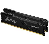 Kingston Kit 16GB (2 x 8GB) DDR4 3600MHz FURY Beast Negro 1R CL17
