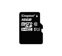 Kingston SDC10G2/16GB - Tarjeta de Memoria microSD, 16 GB, Clase 10 UHS-I, 45 MB/s, Color Negro