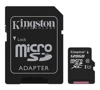 Kingston SDCS/128GB - MicroSD Canvas Select velocidades de UHS-I Clase 10 de hasta 80 MB/s lectura ( con adaptador SD )