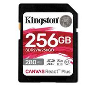 Tarjeta Kingston Canvas React Plus SDXC 256GB UHS-II 280MB/s V60