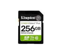Kingston Tarjeta de Memoria SD Canvas Select Plus 256GB SDXC Gen3 150MB/s C10 UHS-I U1 V10-SDS3/256GB