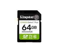 Kingston Tarjeta de Memoria SD Canvas Select Plus 64GB SDXC Gen3 100MB/s C10 UHS-I U1 V10-SDS3/64GB