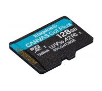 Kingston Canvas Go Plus microSDXC Tarjeta de Memoria Gen4 200MB/s A2 U3 V30 128GB Paquete Individual sin ADP-SDCG4/128GBSP