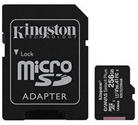 Kingston Technology Canvas Select Tarjeta micSDXC Plus 100R A1 C10 de 256 GB + ADP