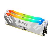 Kingston FURY Renegade DDR5 RGB Plata - Blanco XMP 32GB (2x16GB) 6400MT/s CL32 DIMM Memoria gamer para Ordenadores de sobremesa Kit de 2 - KF564C32RWAK2-32