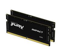 Kingston Fury Impact XMP 32GB 6400MT/s DDR5 CL38 SODIMM Memoria Gamer para Portátil Kit de 2 - KF564S38IBK2-32