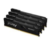 Kingston Technology FURY Beast 128GB 3600MT/s DDR4 CL18 DIMM (Kit de 4) Black