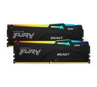 Kingston FURY Beast Negro RGB EXPO 16GB (2x8GB) 5600MT/s DDR5 CL36 DIMM Memoria gamer para Ordenadores de sobremesa Kit de 2- KF556C36BBEAK2-16