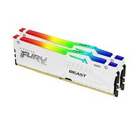 Kingston FURY Beast Blanco RGB EXPO 32GB 5200MT/s DDR5 CL36 DIMM Memoria gamer para Ordenadores de sobremesa Kit de 2 - KF552C36BWEAK2-32