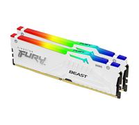 Kingston Technology FURY Beast 32GB 6000MT/s DDR5 CL36 DIMM (Kits de 2) White RGB EXPO