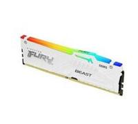 Kingston FURY Beast Blanco RGB XMP 64GB 5200MT/s DDR5 CL40 DIMM Memoria gamer para Ordenadores de sobremesa Kit de 2 - KF552C40BWAK2-64