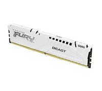 Kingston FURY Beast Blanco DDR5 64GB (2x32GB) 5200MT/s CL40 DIMM Memoria gamer para Ordenadores de sobremesa Kit de 2 Intel XMP - KF552C40BWK2-64