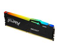 Kingston Fury Beast Negro RGB 64GB 5600MT/s DDR5 CL36 DIMM Memoria Gamer para Ordenadores de sobremesa Módulo único AMD Expo/Intel XMP - KF556C36BBEA-64
