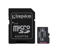 Kingston Industrial microSD - 16GB microSDHC Industrial C10 A1 pSLC Tarjeta + adaptador SD - SDCIT2/16GB
