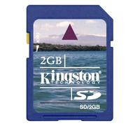 Kingston Technology Tarjeta SD 2GB - Memoria Flash, Azul, -25-85 °C, -40-80 °C, 24 x 32 x 2,1 mm, 9-Pin SecureDigital