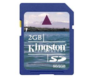 Kingston Technology Tarjeta SD 2GB - Memoria Flash, Azul, -25-85 °C, -40-80 °C, 24 x 32 x 2,1 mm, 9-Pin SecureDigital