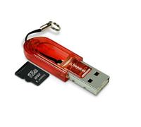 Kingston Technology USB microSD Reader + Card - Lector (Rojo, Windows Vista 2 Windows 2000 SP3 and above, WinXP SP1 and above Mac OS 10.x and above, 3,8 g, 3,5 MB/s, 13 MB/s)