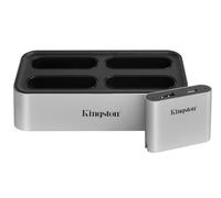 Kingston Technology Workflow Station Alámbrico USB 3.2 Gen 2 (3.1 Gen 2) Type-C Negro, Plata