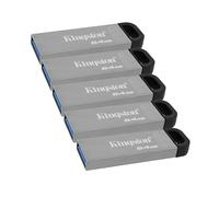 Kingston USB 3.2 Gen 1 DataTraveler Kyson - DTKN/64 GB (paquete de 5) | 200 MB/s de lectura, USB 3.2, (5 artículos)
