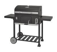 Kingstone KMS Barbacoa de carbón Black Angus XXL (Superficie de la parrilla (An x Pr): 70 x 43 cm, Negro)