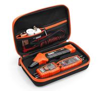 KingSung Funda compatible con Klein Tools ET310 AC Circuit Breaker Finder & 80041 Outlet Repair Tool Kit & RT250 Integrado GFCI Receptáculo Tester Accesorios, con suave cremallera doble (solo funda)