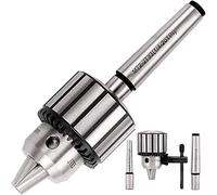 KingTool Juego de 4 portabrocas - Portabrocas de 1/2 pulgada con llave de portabrocas con eje cónico Morse #1 (JT33-MT1) y #2 (JT33-MT2)